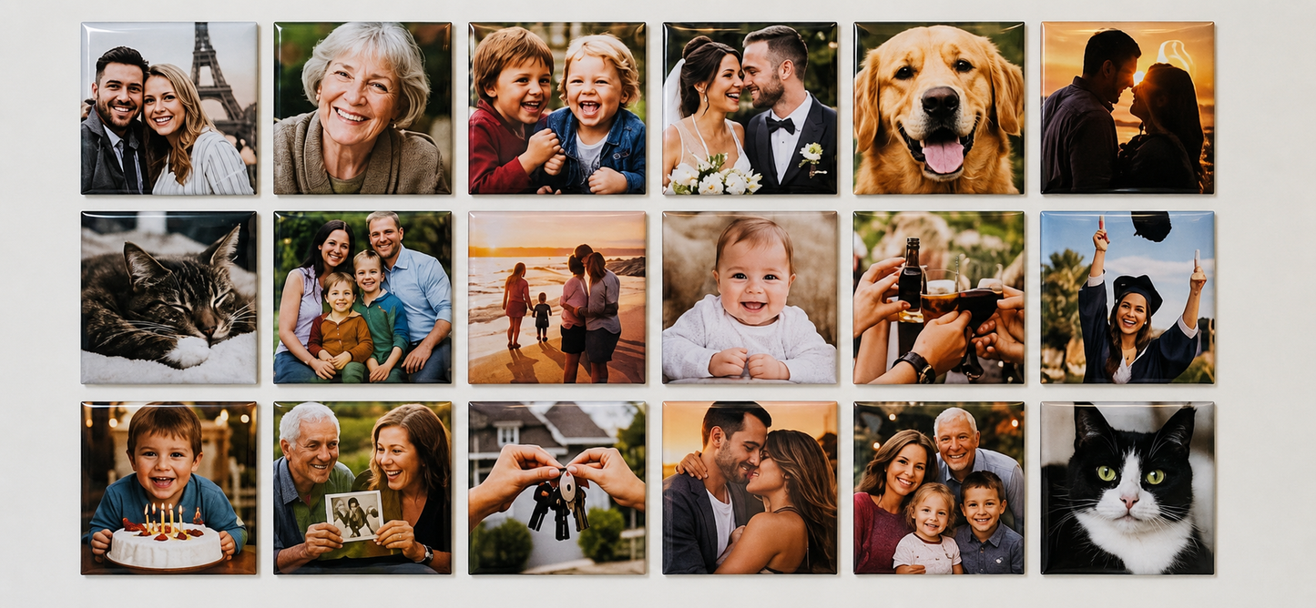 Turn your favorite photo into 9 high-quality custom magnets (9pcs)